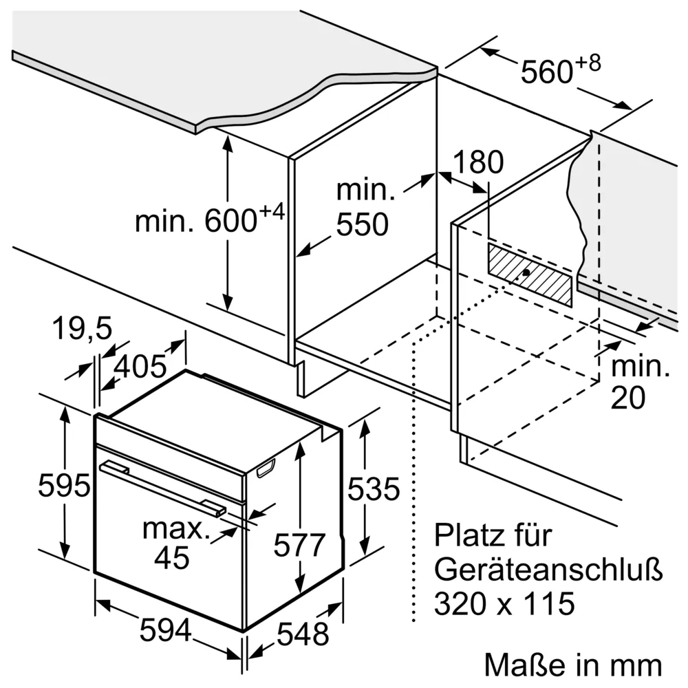 Siemens iQ700, Einbau-Backofen mit Dampfunterstützung, 60 x 60 cm, Schwarz, Edelstahl HR776G1B1