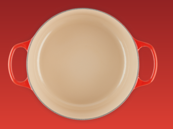 Le Creuset Signature Bräter, rund, 24cm, kirschrot (21177240602430)
