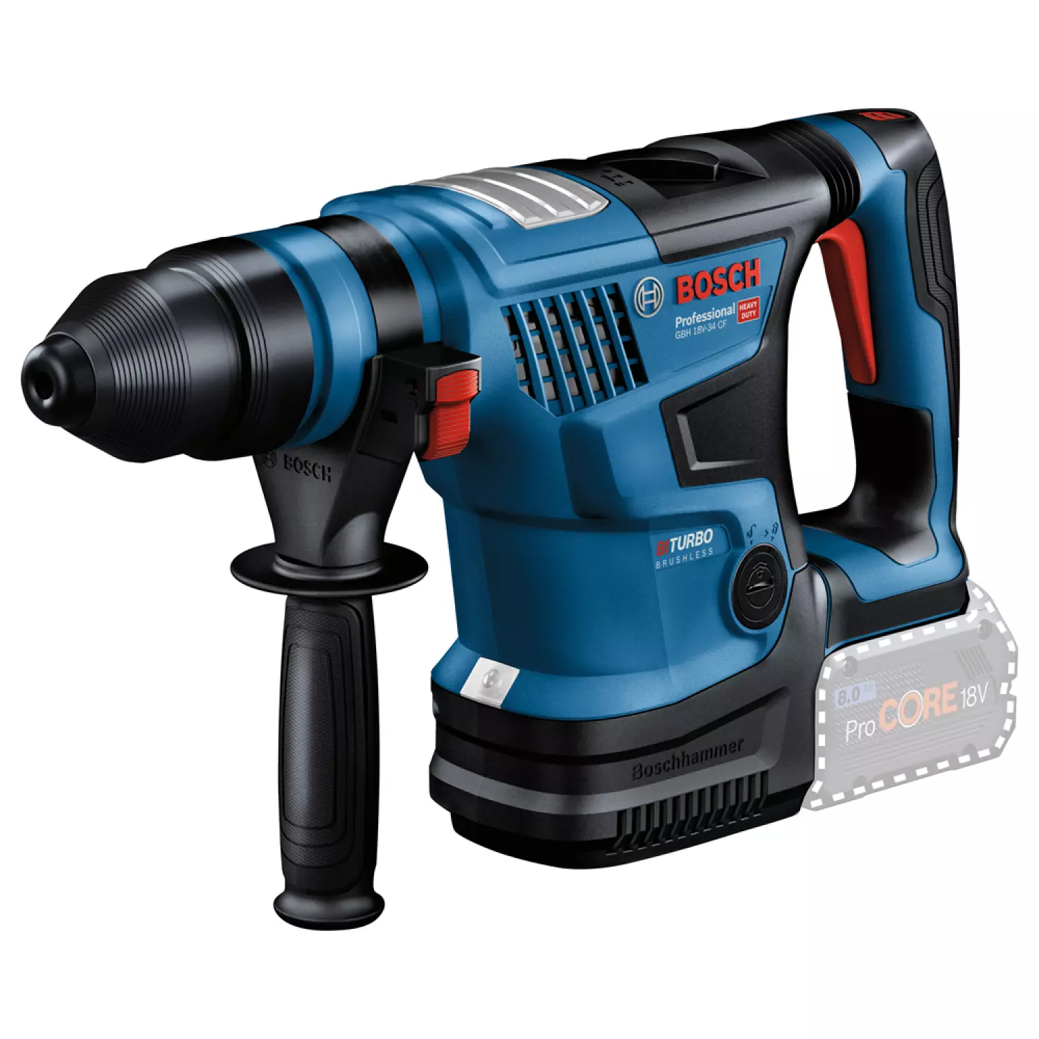 Bosch Professional Akku-Bohrhammer GBH 18V-34 CF (0611914002)