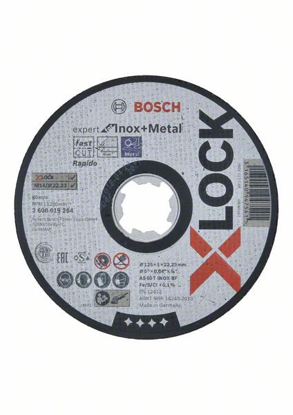 o291403v16_2608619264_bo_pro_u_f_1 Bosch X-LOCK Expert for Metal 125 x 2,5 x 22,23 Trennscheibe gerade (2608619255)