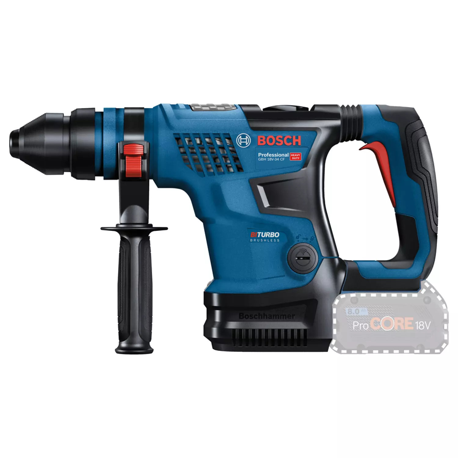 Bosch Professional Akku-Bohrhammer GBH 18V-34 CF (0611914002)