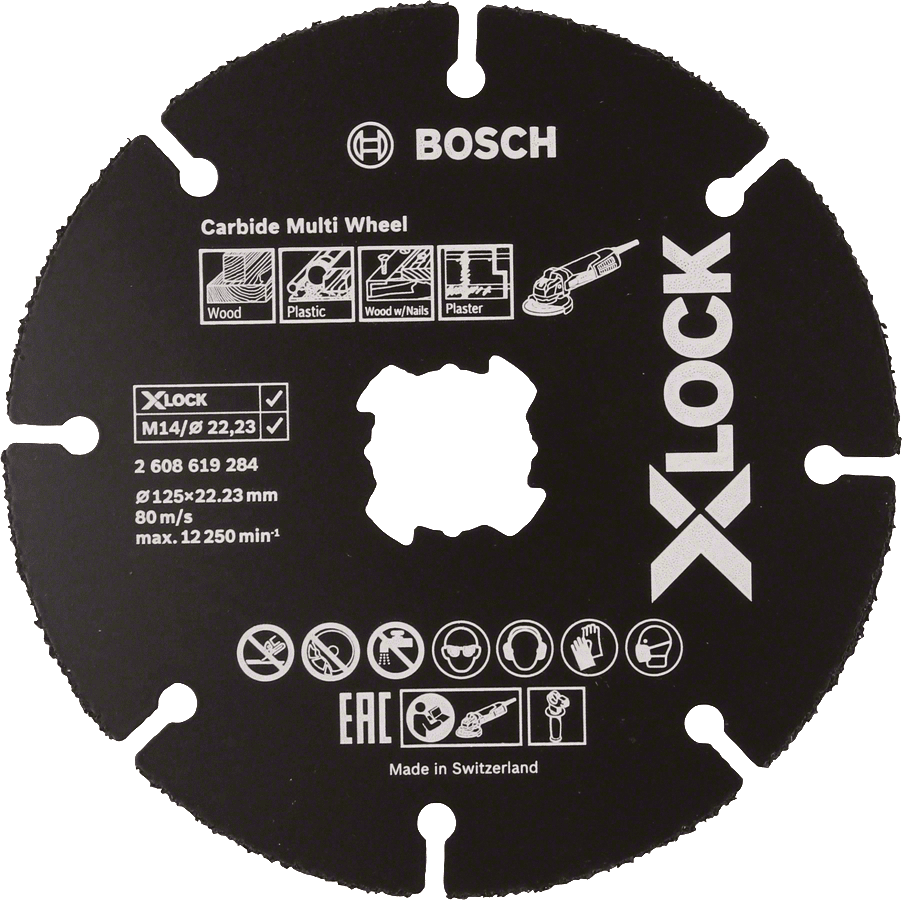 Bosch X-LOCK Trennscheibe Carbide Multi Wheel 125 mm (2608619284)