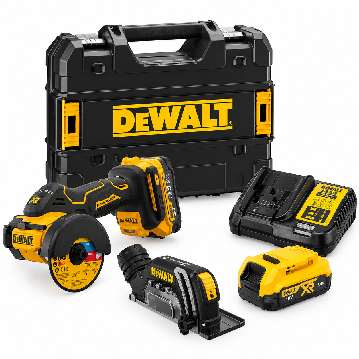 DeWALT DCS438E2T-QW Akku-Universalschneider( 76 mm) 18V (2x1,7Ah Powerstack) Tstak