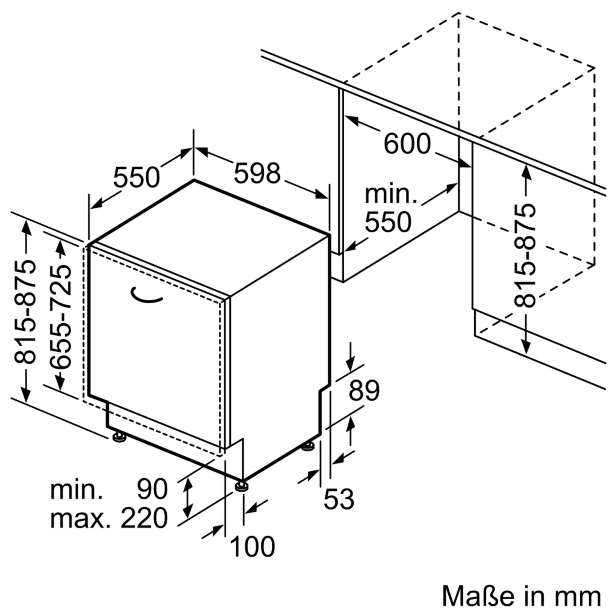 Neff S517T80X5E (GV7805T) Einbaugeschirrspüler vollintegriert