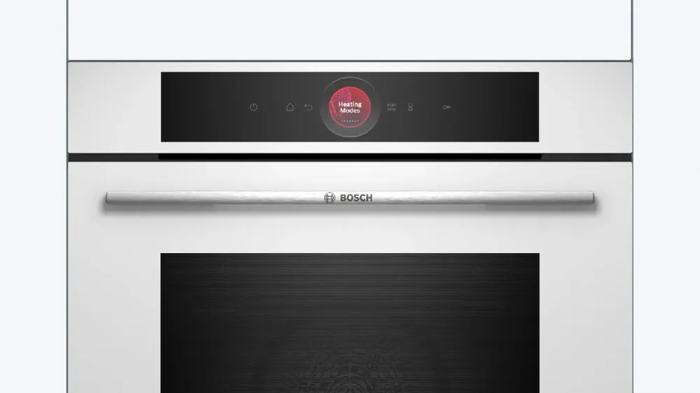 Bosch HBG7341W1 Serie 8 Einbau-Backofen – 71 Liter, 14 Heizarten, Weiß