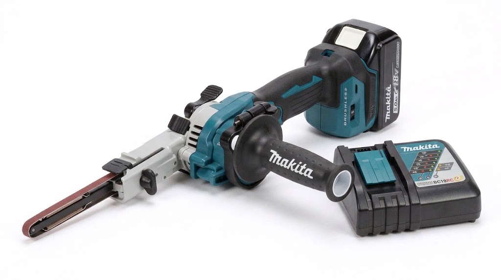 Makita DBS180F1 Akku-Bandfeile 18V / 3,0 Ah