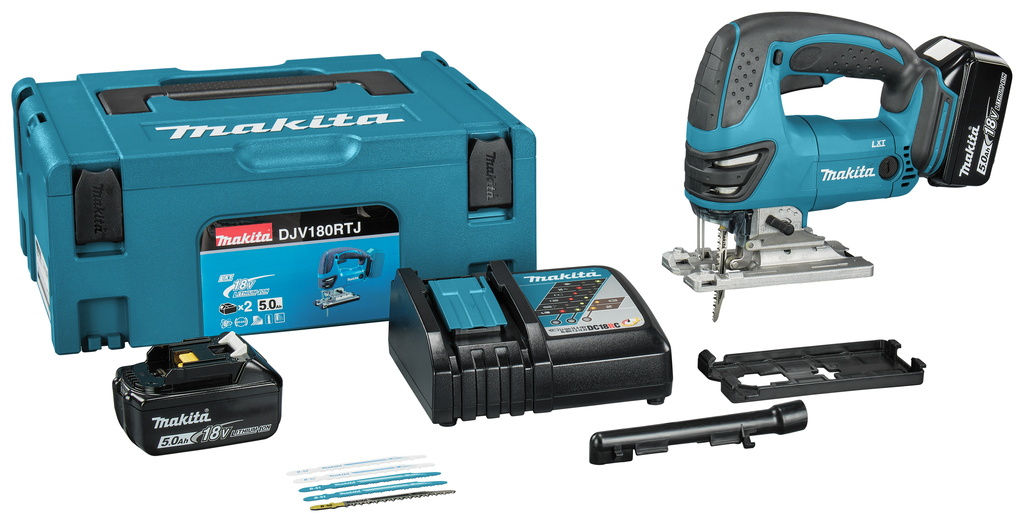 Makita DJV180RTJ Akku-Stichsäge 18V + 2x Akku 5,0Ah + Ladegerät + Makpac