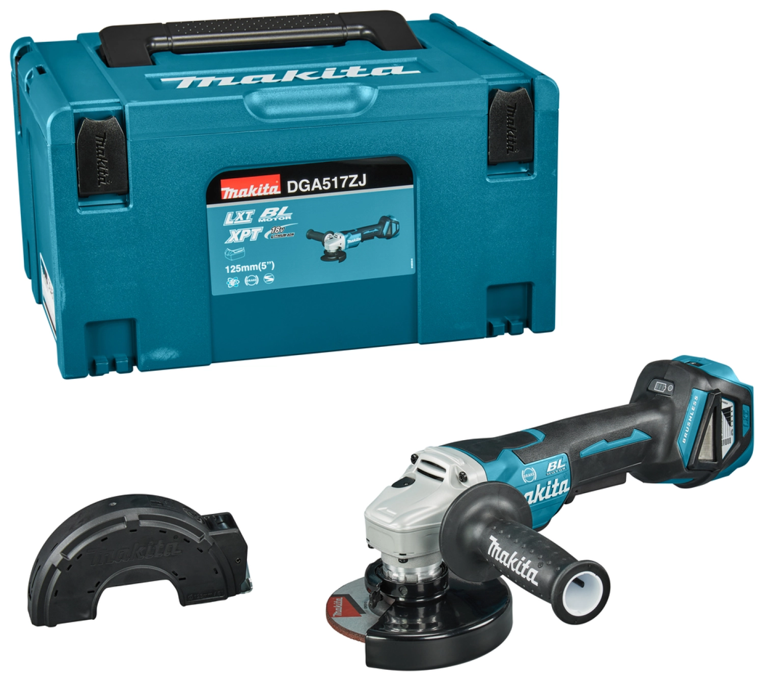 Makita DGA517ZJ Akku-WinkelschleiferDGA517