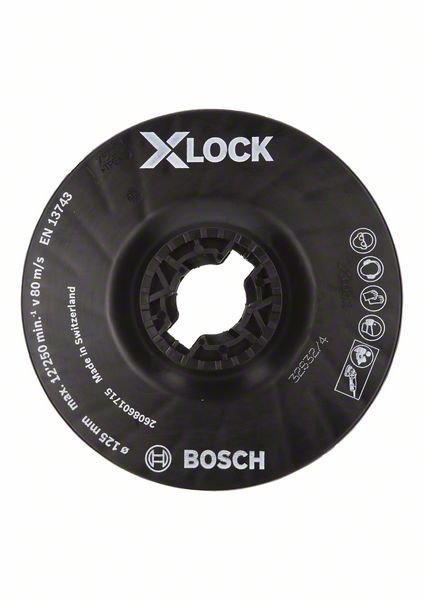 Bosch X-LOCK Stützteller 125 mm mittelhart (2608601715)