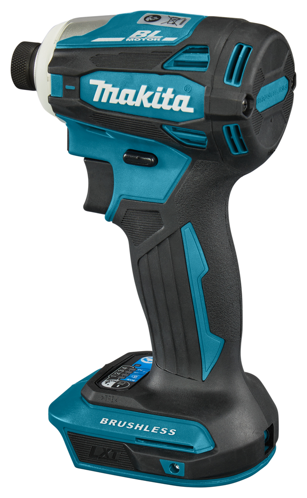 Makita DTD172RTJ cordless impact driver set in case with charger and 2x 5.0 Ah battery
