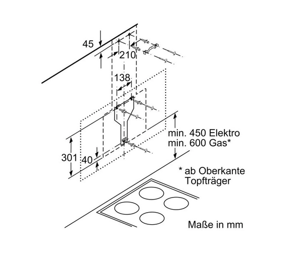 Siemens LC67KHM10 Wandesse, 60cm