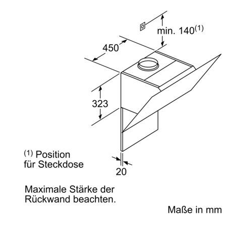 Siemens LC67KHM10 Wandesse, 60cm