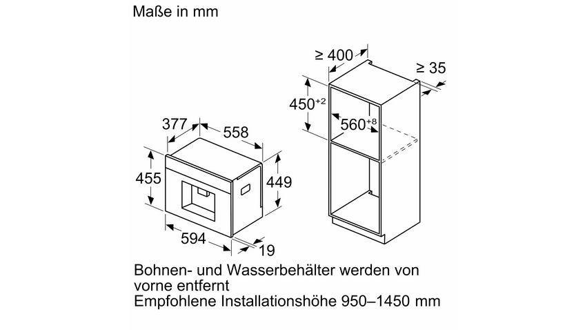 Neff CL4TT11N0 N 90 Einbau-Kaffeevollautomat