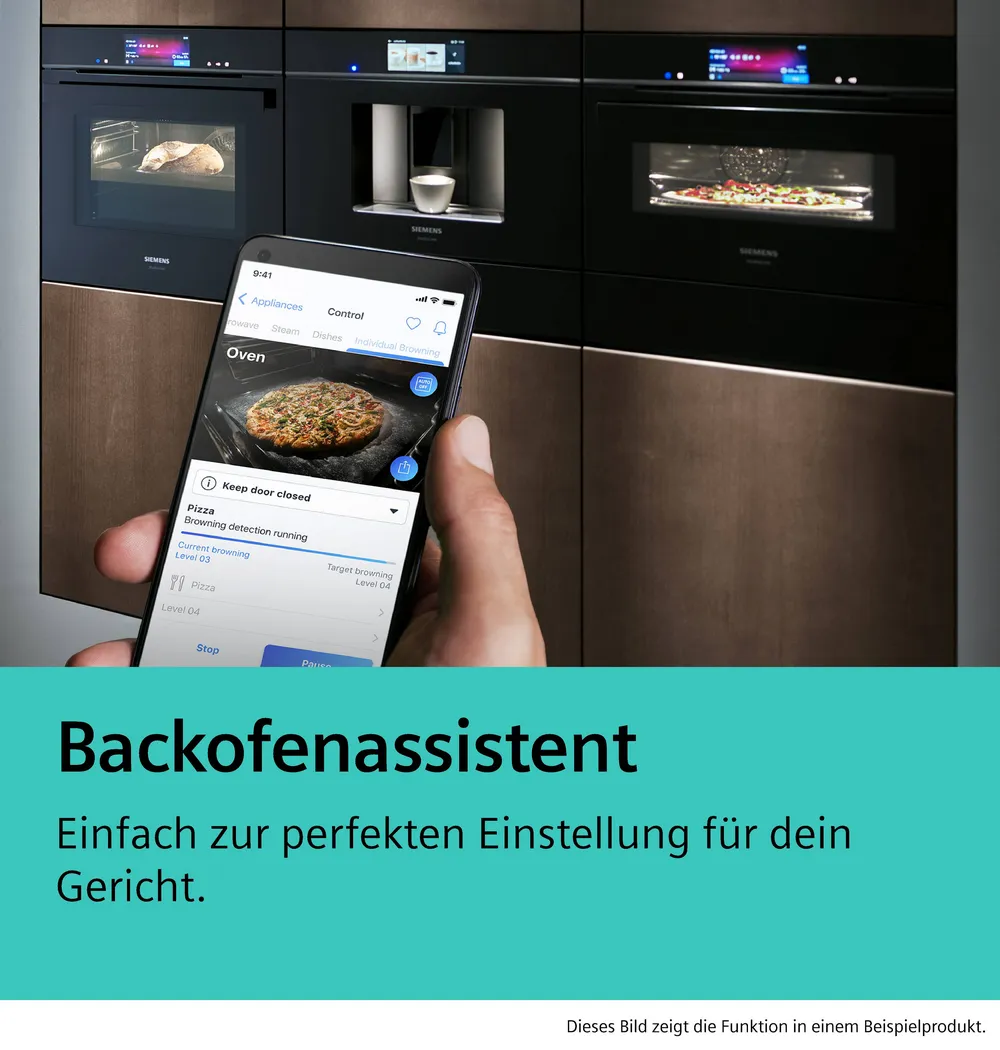 Siemens iQ700, Einbau-Backofen mit Dampfunterstützung, 60 x 60 cm, Schwarz, Edelstahl HR776G1B1