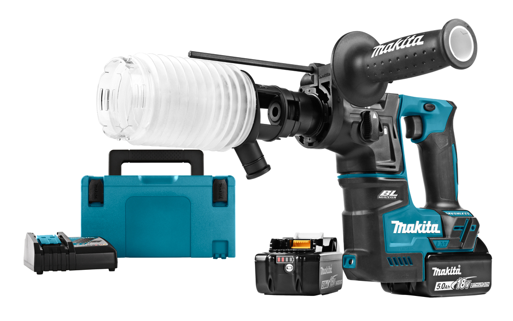 Makita DHR171RTJ Akku-Bohrhammer Brushless SDS Plus 18V 1,2 J + 2x Akku 5,0Ah + Ladegerät + Makpac