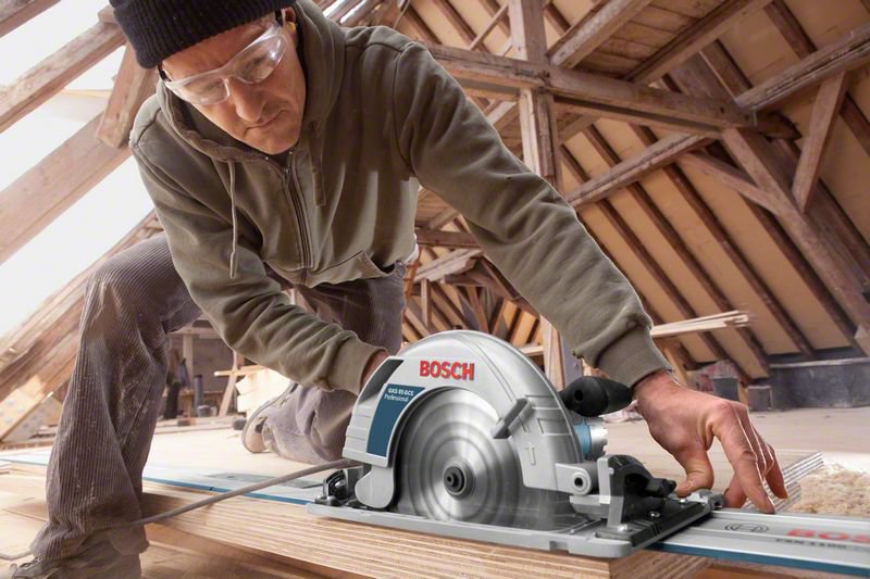 Bosch GKS 85 G Handkreissäge inkl. FSN1600 Führungsschiene (060157A902)