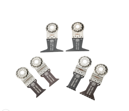 FEIN Best of E-Cut Starlock WOOD & METAL saw blade set, 6-piece – 35222967010