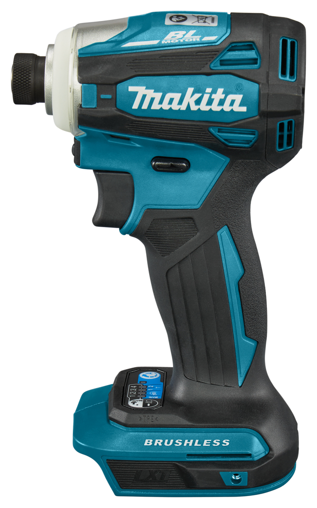 Makita DTD172RTJ cordless impact driver set in case with charger and 2x 5.0 Ah battery