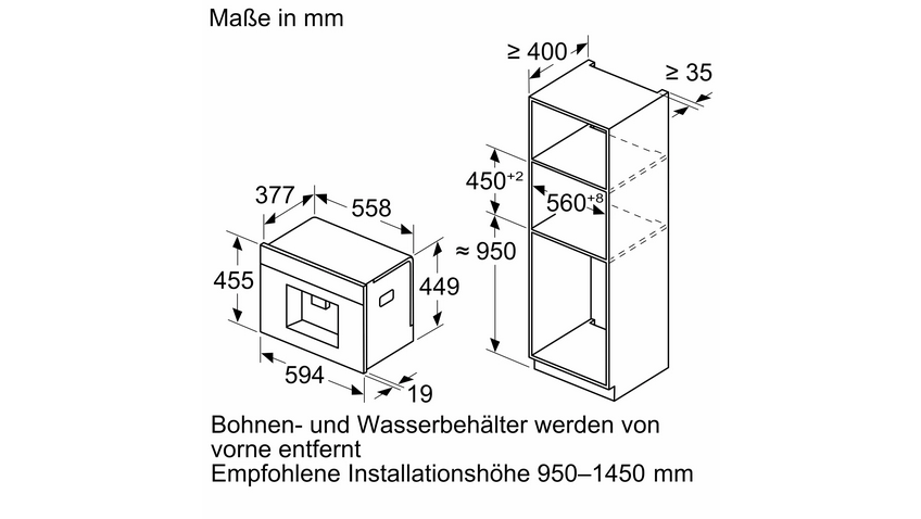 Neff CL4TT11N0 N 90 Einbau-Kaffeevollautomat