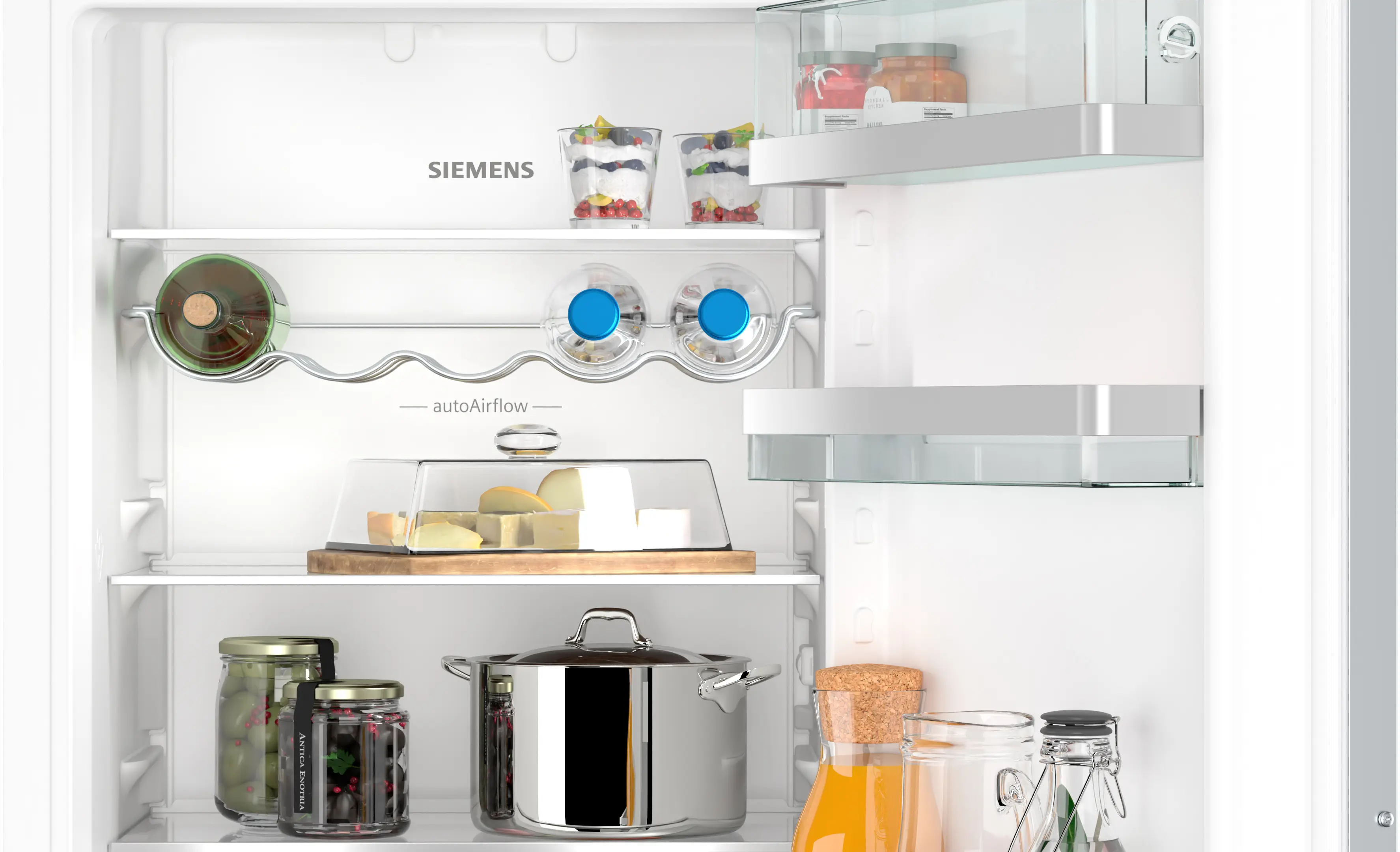 Siemens KI86NADD0 iQ500 Einbau-Kühl-Gefrierkombination – 260 Liter, noFrost, hyperFresh