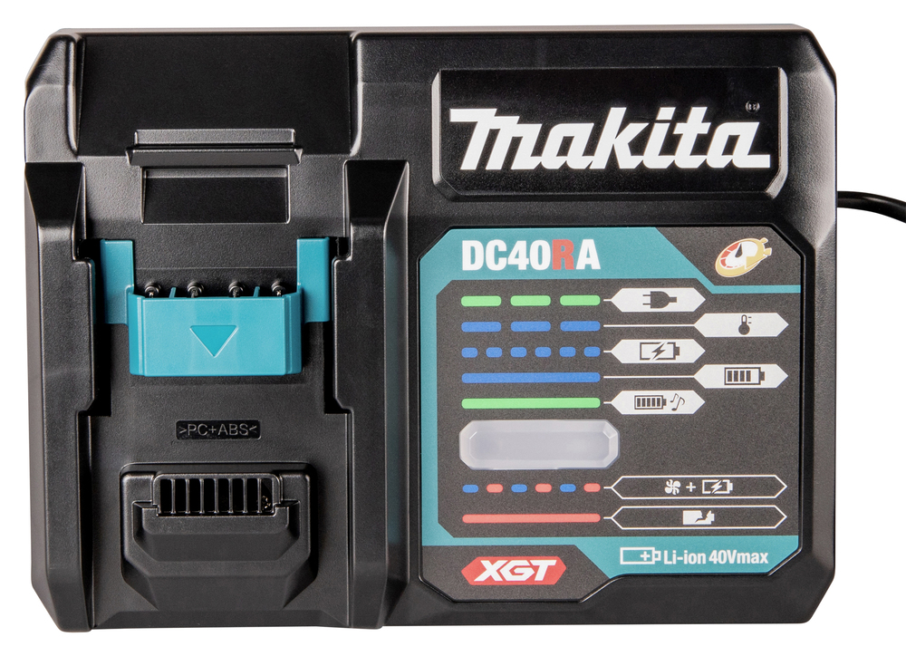 Makita DC40RA XGT 40 V max. Akku-Schnellladegerät (191E07-8)