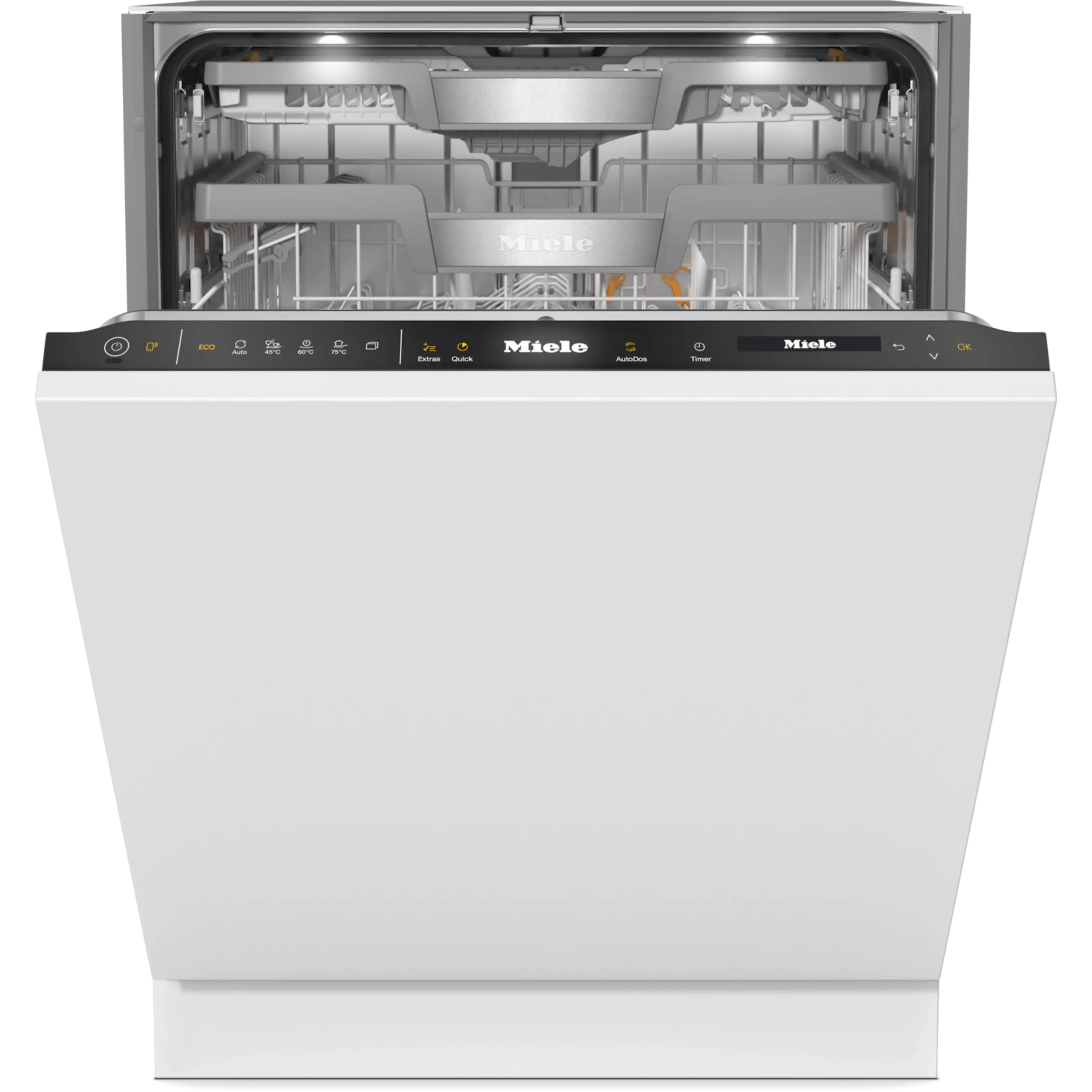 Miele G 7790 SCVi AutoDos K2O fully integrated dishwasher (60 cm, energy efficiency class A, Knock2open, obsidian black)