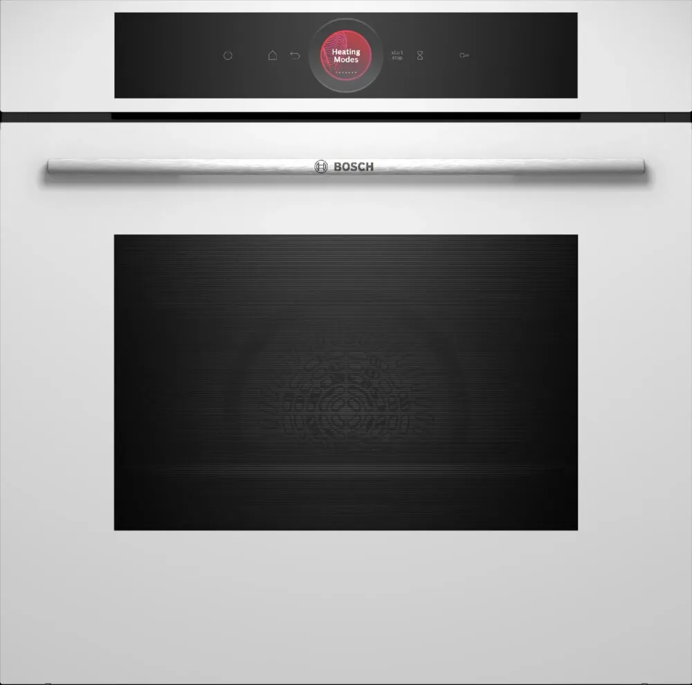 Bosch HBG7341W1 Serie 8 Einbau-Backofen – 71 Liter, 14 Heizarten, Weiß