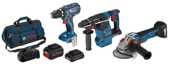 Bosch 3tlg. Profi-Set GSR + GWS + GBH (0615990L51)