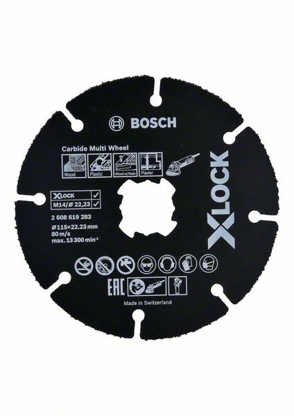 Bosch X-LOCK Trennscheibe Carbide Multi Wheel 115 mm (2608619283)