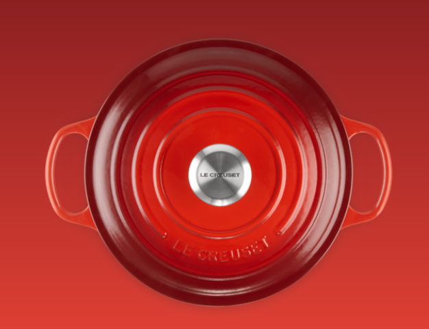 Le Creuset Signature Bräter, rund, 24cm, kirschrot (21177240602430)