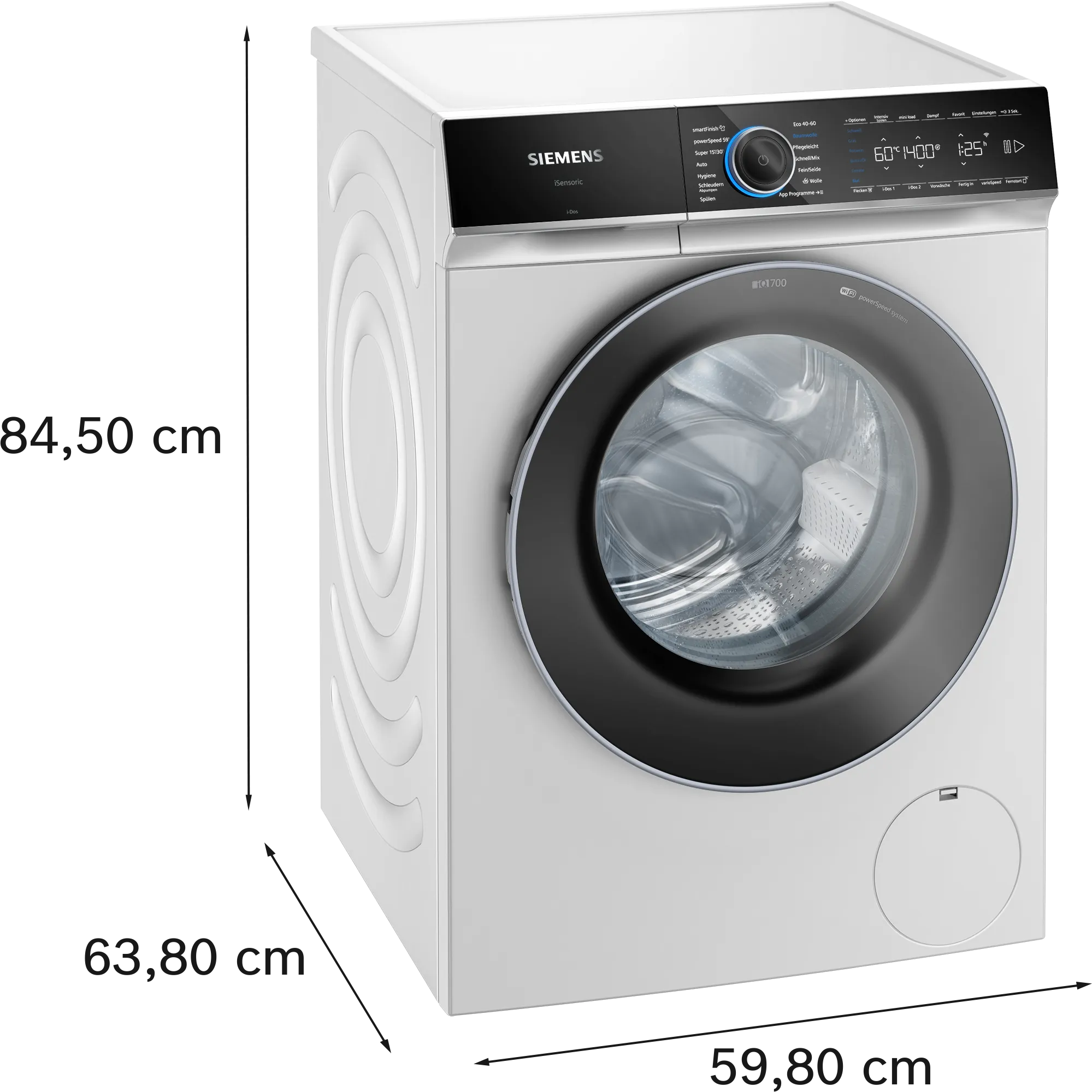Siemens WG44B2A40 - iQ700 Waschmaschine, Frontlader 9 kg 1400 U/min.
