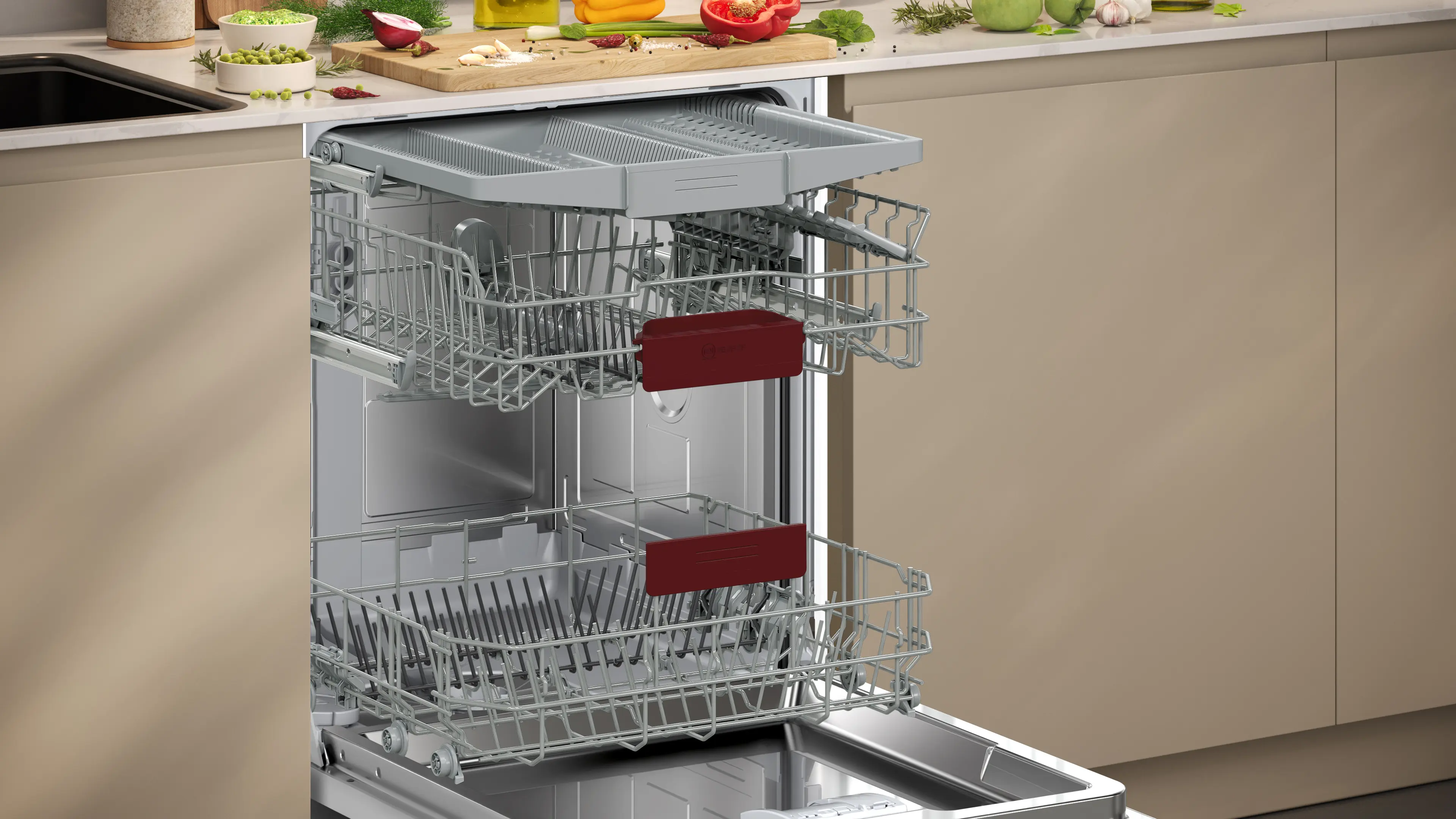 Neff N 50 Geschirrspüler integrierbar 60 cm Gebürsteter Stahl S145EVS04E