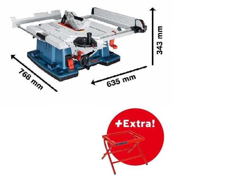 Bosch Table Saw GTS 10 XC incl. Work Table GTA 6000 (0615990EM9)