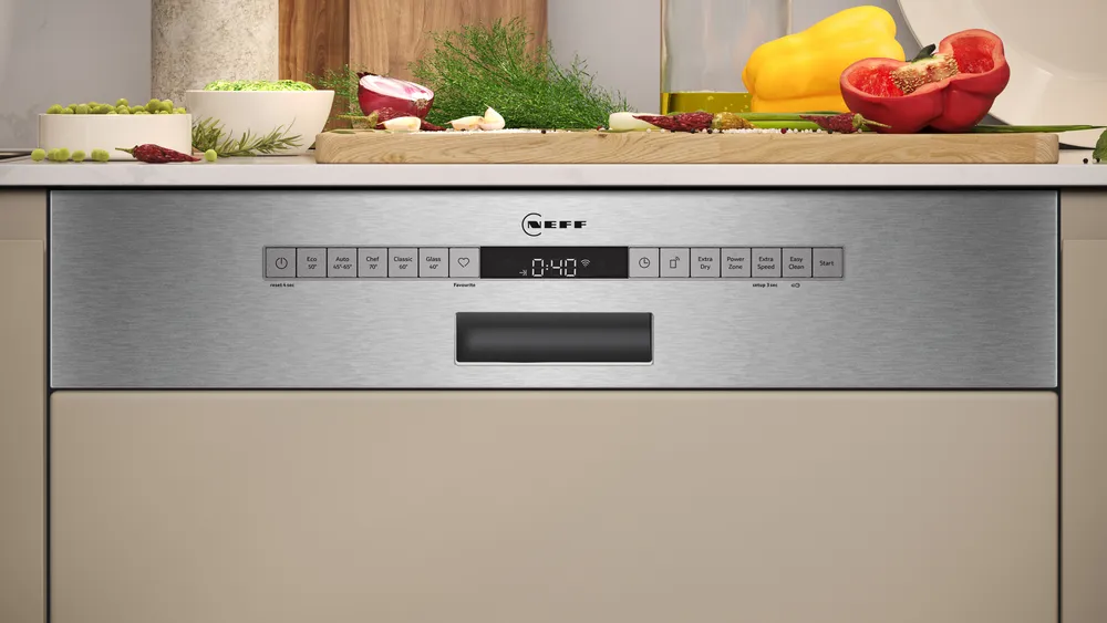Neff N 50 Geschirrspüler integrierbar 60 cm Gebürsteter Stahl S145HTS06E