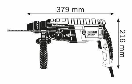 Bosch Professional GBH 2-28 Elektro-Bohr-/Meißelhammer inkl. Koffer (0611267500)