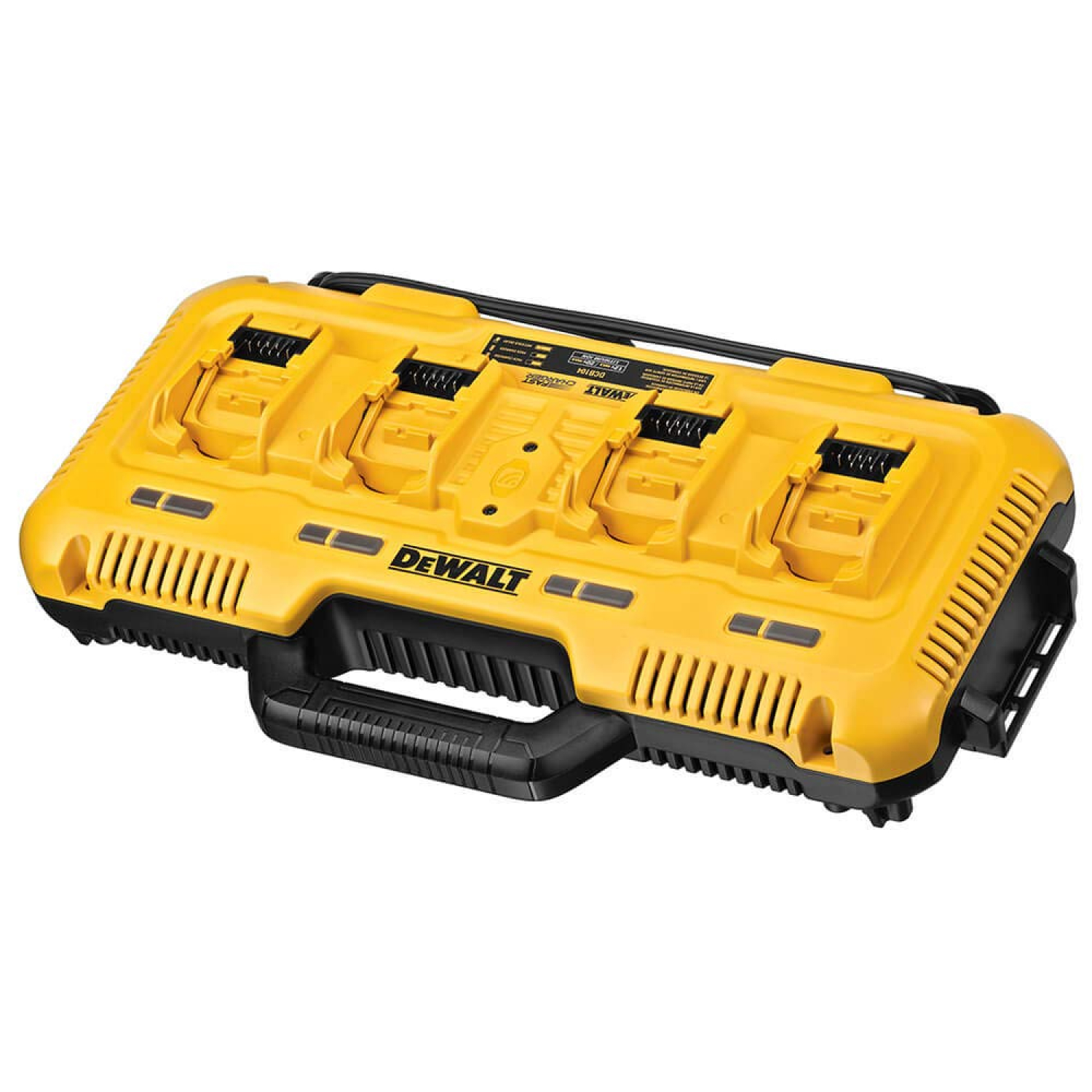 DeWalt DCB104 Vierfach-Schnellladegerät – 4-Port 8A Ladegerät für XR & FLEXVOLT Akkus
