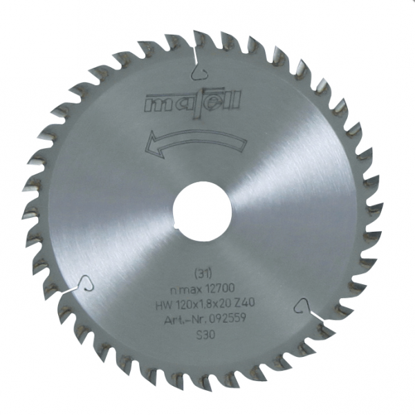 Mafell 092559 TCT Sägeblatt 120 x 1,2/1,8 x 20mm