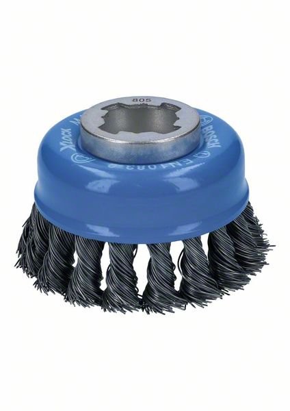 Bosch X-LOCK Topfbürste 75 mm, gezopfter Stahldraht (2608620727)