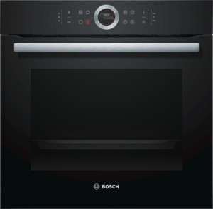 Bosch Vulkan Schwarz Einbau-Backofen (HBG675BB1)