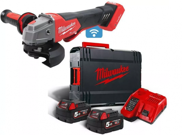 Milwaukee M18ONEFSAG125XPDB-502X ONE-KEY™ M18 Akku-Winkelschleifer