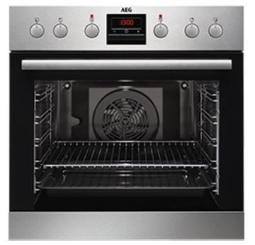 AEG Built-in cooker and glass ceramic hob set (EES33101ZM + HE604060XB)