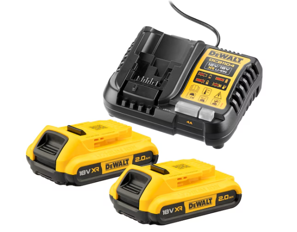 DeWALT DCB1104D2-QW Akku-Kit 2x 18V/2Ah plus DCB1104