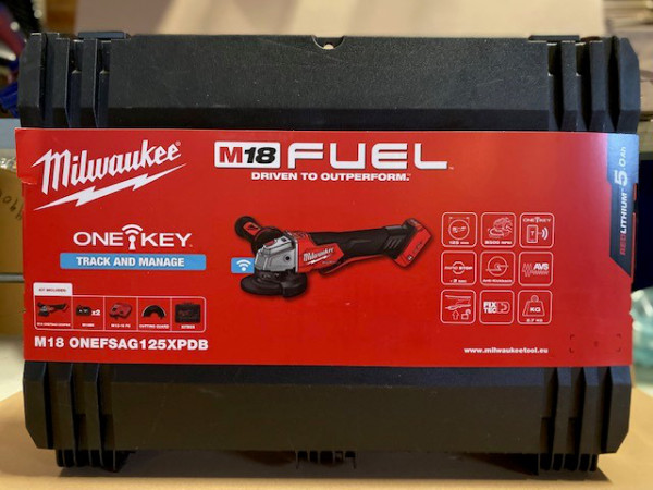 Milwaukee ONEFSAG125XPDB-502X ONE-KEY™ M18 Cordless Angle Grinder 125 mm