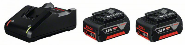 Bosch Starter-Set 2 x GBA 18V 4.0Ah + GAL 18V-40 Professional (1600A019S0)