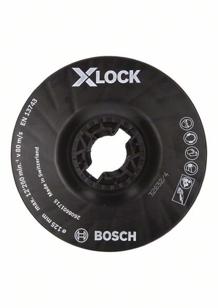 Bosch X-LOCK Stützteller 125 mm mittelhart (2608601715)