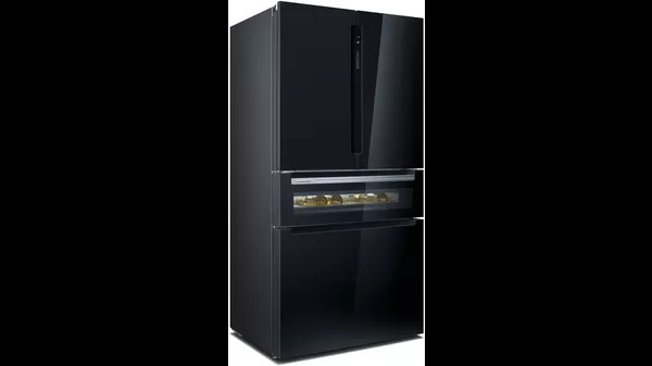 Siemens iQ700 Kühl-Gefrierkombination NoFrost (KF96RSBEA), 183 x 90.6 CM, Schwarz