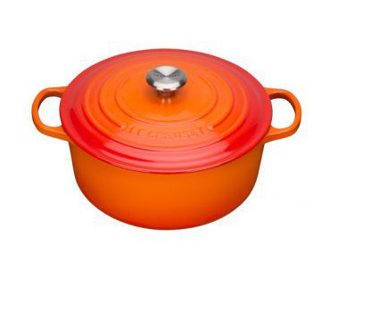 Le Creuset Signature Gusseisen Bräter rund 26cm ofenrot 21177260902430