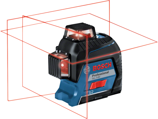 Bosch GLL 3-80 Linienlaser + Alkaline + HwKoffer (0601063S00)